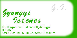 gyongyi istenes business card
